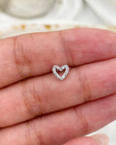 Piercing Tragus Flat Coração Aço Inoxidável - Áurea Acessórios