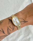 Relógio Feminino Oval Belle Dourado