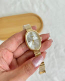 Relógio Feminino Oval Belle Dourado