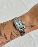 Relógio Feminino Quadrado Boxy Prata 21mm