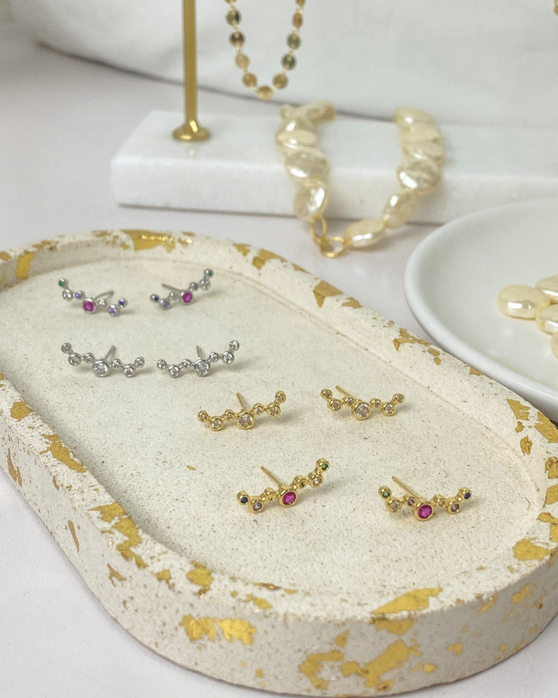 Brinco Ear Cuff Molécula - Prata - Áurea Acessórios