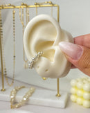 Piercing Fake Pérolas - Prata - Áurea Acessórios