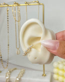 Piercing Fake Pérolas- Dourado - Áurea Acessórios