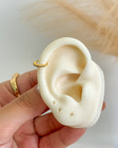 Piercing Furo Cravejado Aço Cirúrgico