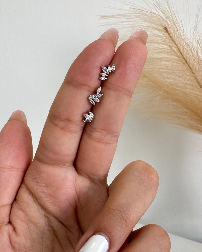 Piercing Tragus Flat Lótus Aço Cirúrgico