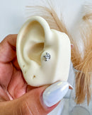 Piercing Tragus Flat Lótus Aço Cirúrgico