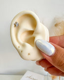 Piercing Tragus Flat Lótus Aço Cirúrgico