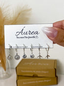 Trio de Argolas Avião - Prata - Áurea Acessórios