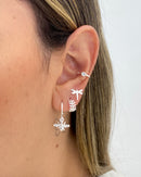 Trio de Brincos Abelha e Libélula - Prata - Áurea Acessórios