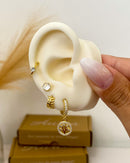 Trio de Brincos Árvore da Vida - Dourado - Áurea Acessórios