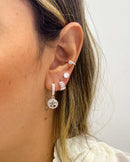 Trio de Brincos Árvore da Vida - Prata - Áurea Acessórios