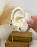 Trio de Brincos Cúpido - Dourado - Áurea Acessórios