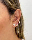 Trio de Brincos Cúpido - Prata - Áurea Acessórios