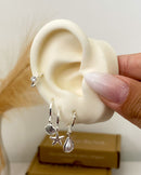 Trio de Brincos Mar - Prata - Áurea Acessórios