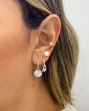 Trio de Brincos Medalhas - Prata - Áurea Acessórios