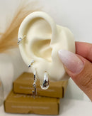 Trio de Brincos Raio - Prata - Áurea Acessórios