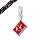 Berloque Pendurado Kit Kat - Prata - Áurea Acessórios