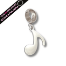 Berloque Pendurado Nota musical - Aço Inox - Áurea Acessórios