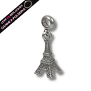 Berloque Pendurado Torre Eiffel - Aço Inox - Áurea Acessórios