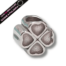 Berloque Separador Trevo da Sorte - Aço Inox - Áurea Acessórios