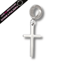 Berloque Pendurado Cruz - Aço Inox - Áurea Acessórios