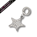 Berloque Pendurado Estrela Cravejada - Aço Inox - Áurea Acessórios