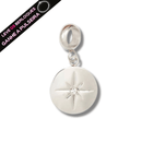 Berloque Pendurado Medalha Rosa dos Ventos - Aço Inox - Áurea Acessórios