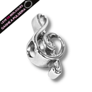 Berloque Separador Nota Musical - Aço Inox - Áurea Acessórios