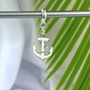 Berloque Pendurado Âncora - Banhado a Prata - Áurea Acessórios