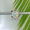 Berloque Separador Roda Gigante - Prata - Áurea Acessórios