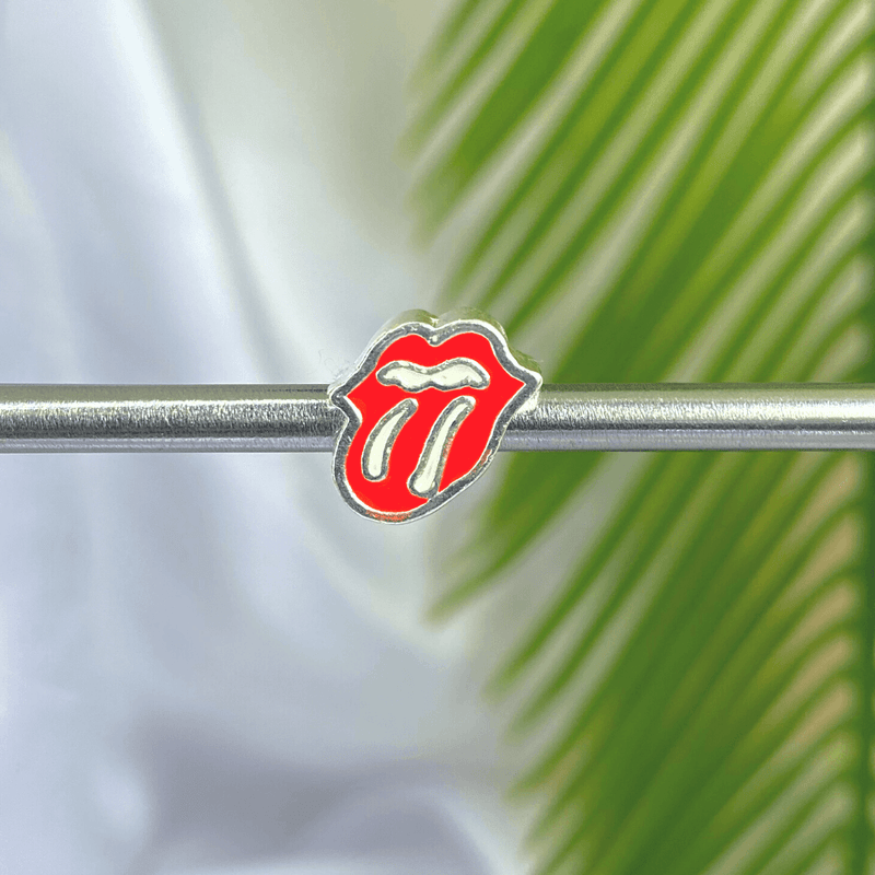 Berloque Separador Rolling Stones - Prata - Áurea Acessórios