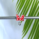 Berloque Separador Laço Mnnie Resinado - Prata - Áurea Acessórios