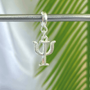 Berloque Banhado a Prata Psicologia - Prata - Áurea Acessórios