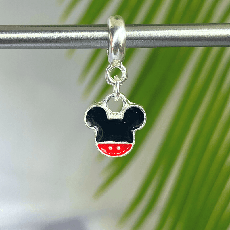 Berloque Cabeça Mickey Costas - Prata - Áurea Acessórios