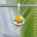 Berloque Pendurado Big Burger - Prata - Áurea Acessórios