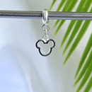 Berloque Pendurado Desenho Mickey - Prata - Áurea Acessórios