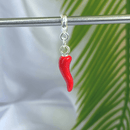 Berloque Pendurado Pimenta - Prata - Áurea Acessórios