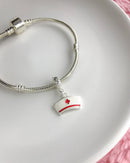 Berloque Pendurado Chapéu Enfermeira - Prata - Áurea Acessórios