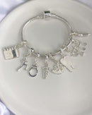 Berloque Pendurado Fisioterapia - Prata - Áurea Acessórios