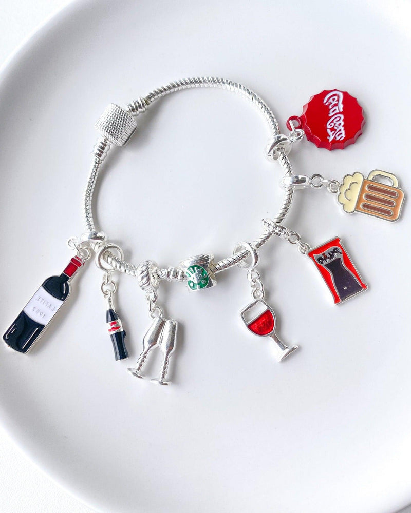 Berloque Separador Banhado a Prata Starbucks - Prata - Áurea Acessórios