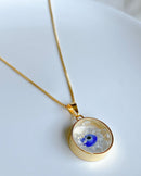 Colar Cápsula Sal Grosso com Olho Grego - Dourado - Áurea Acessórios