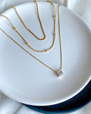 Conjunto de Colares Minimalista - Dourado - Áurea Acessórios