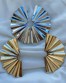 Brinco Leque Sol - Dourado - Áurea Acessórios