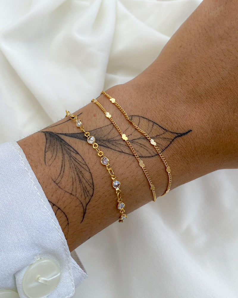 Conjunto de Pulseira Love Delicate - Dourado - Áurea Acessórios