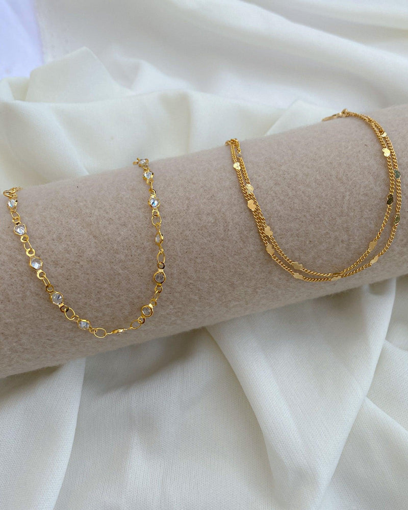 Conjunto de Pulseira Love Delicate - Dourado - Áurea Acessórios