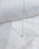 Colar Veneziana Pingente Coração - Prata - Áurea Acessórios