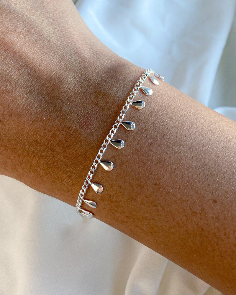 Pulseira Prata Gotinhas - Áurea Acessórios