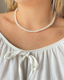 Colar de Pérolas Unissex Fecho Prateado - Áurea Acessórios