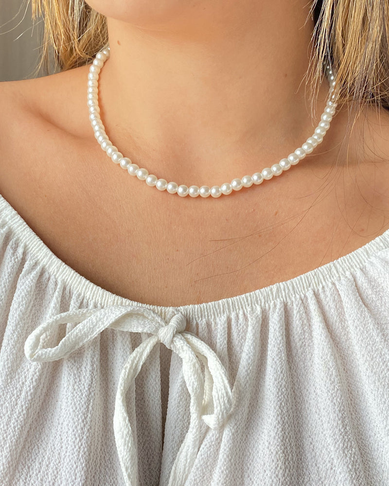 Colar de Pérolas Unissex Fecho Prateado - Áurea Acessórios