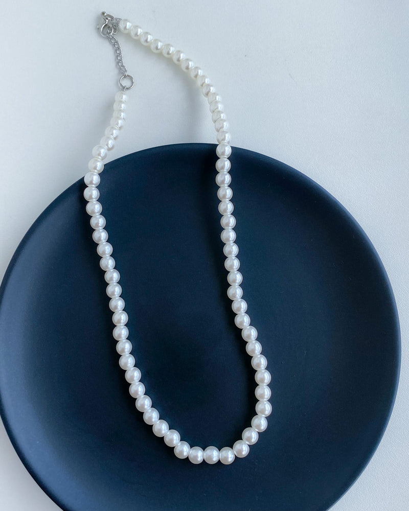 Colar de Pérolas Unissex Fecho Prateado - Áurea Acessórios